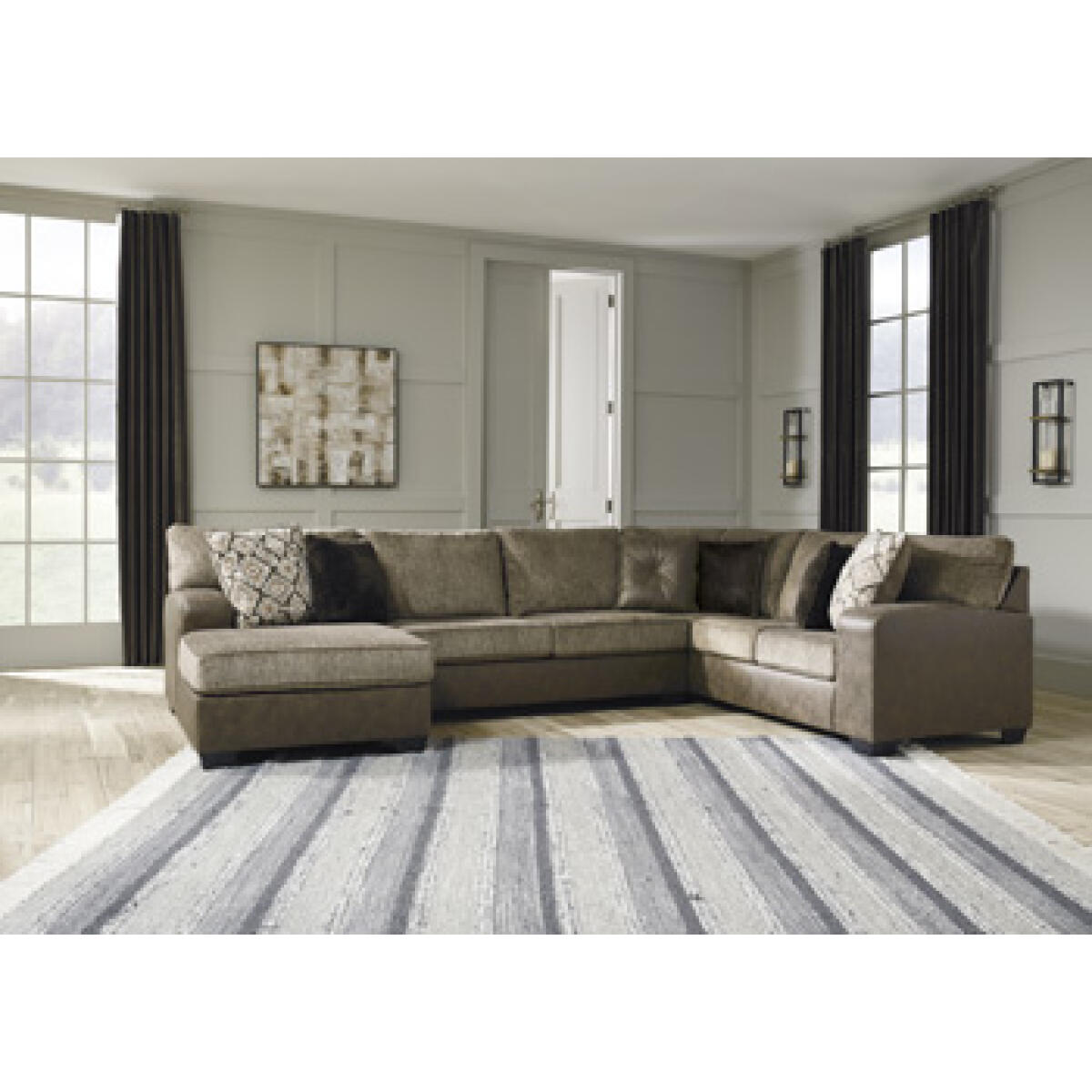 Abalone 3-Piece Sectional with Chaise Sectionals Ashley Furniture 8