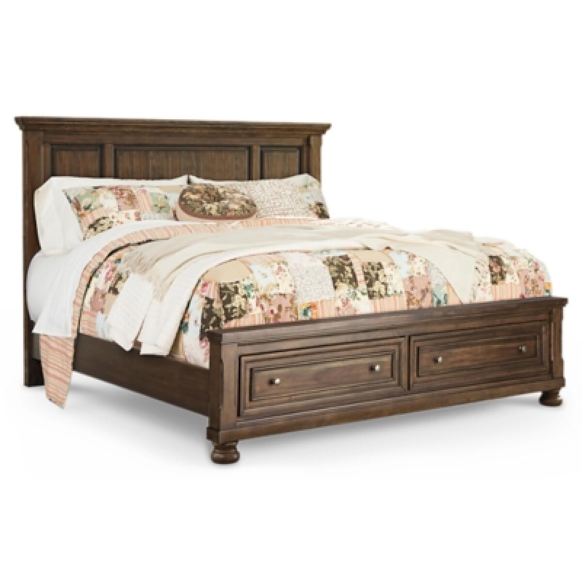 Flynnter California King Panel Bed with 2 Storage Drawers Beds Ashley Furniture 8