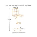 Bellatier Adjustable Height Bar Stool Barstools Ashley Furniture 19