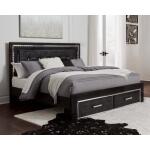 Kaydell King Upholstered Panel Bed with Storage - Image 3