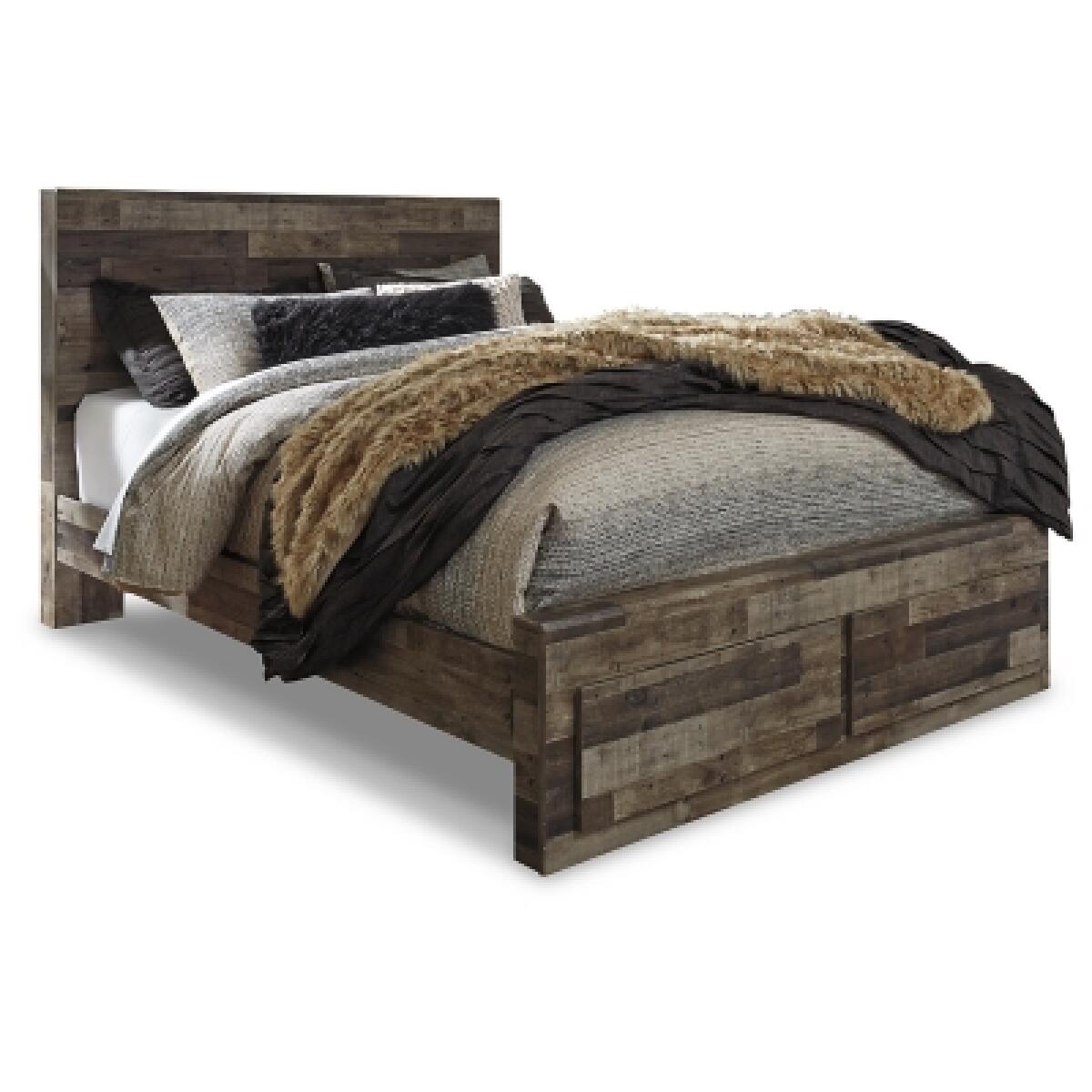 Derekson Queen Panel Bed with 2 Storage Drawers Beds Ashley Furniture 10