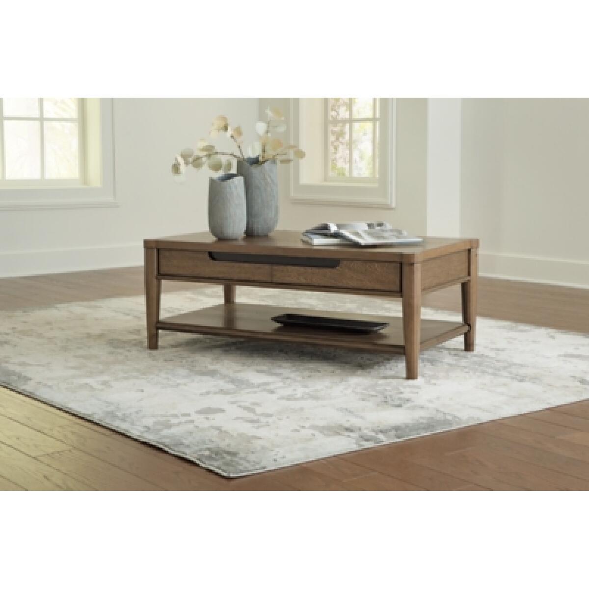 Roanhowe Coffee Table Cocktail & Coffee Tables Ashley Furniture 12