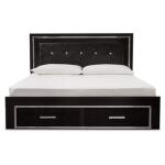 Kaydell King Upholstered Panel Bed with Storage - Image 5