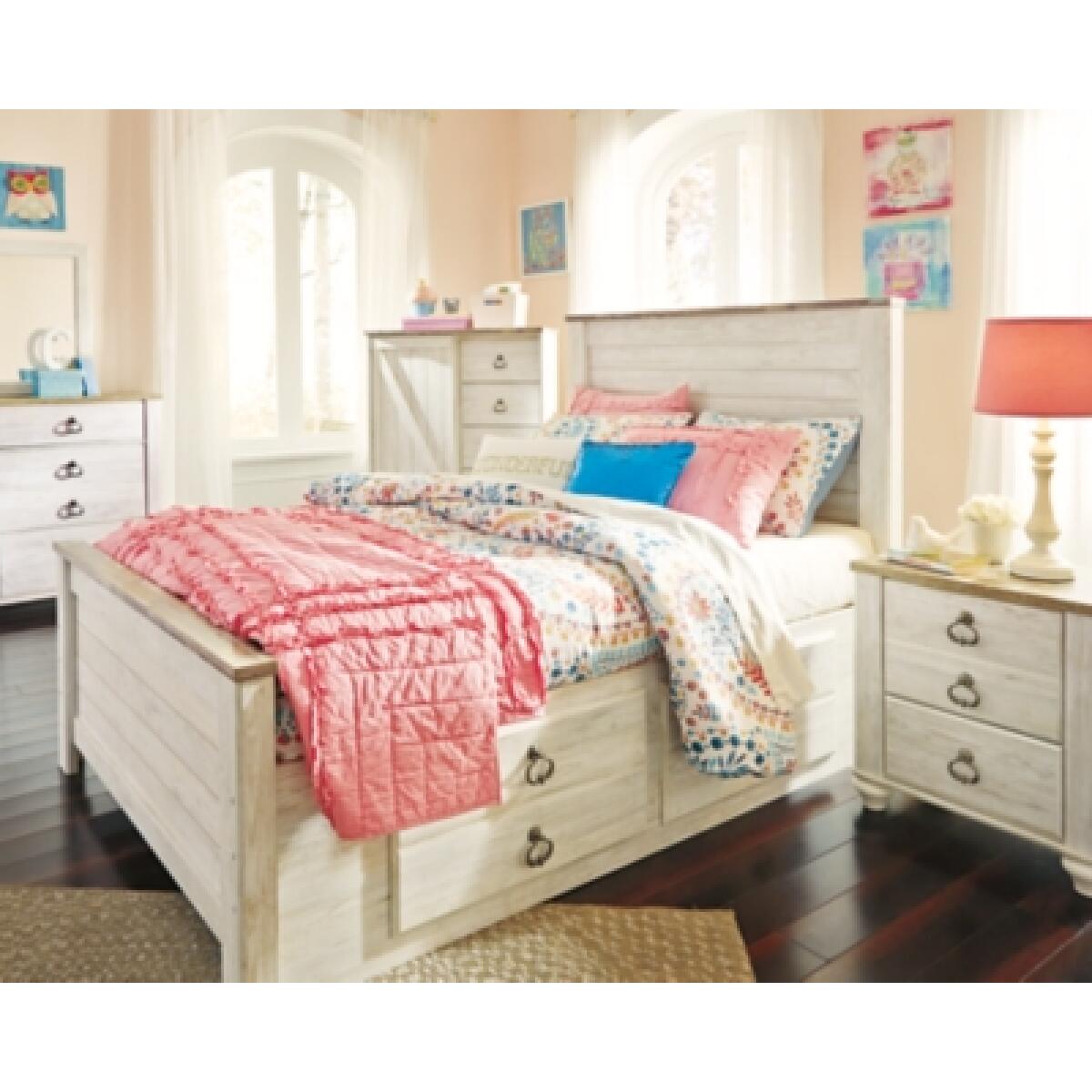 Willowton Full Panel Bed with 2 Storage Drawers Beds Ashley Furniture 12