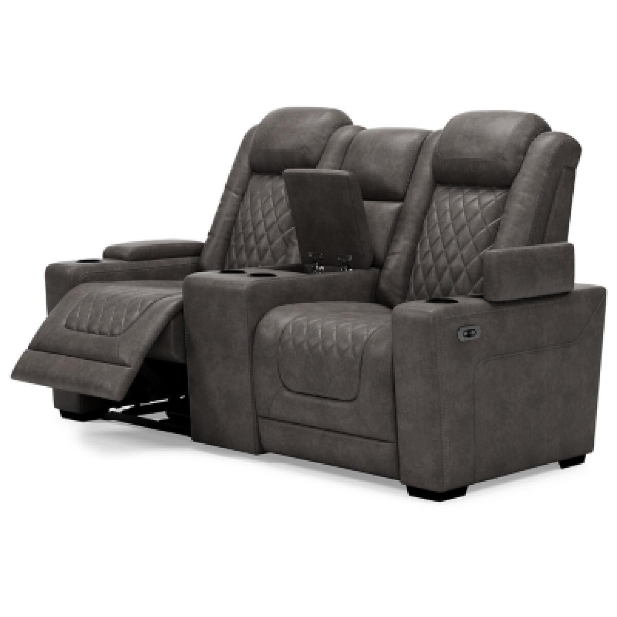 HyllMont Power Reclining Loveseat with Console Loveseats Ashley Furniture 26