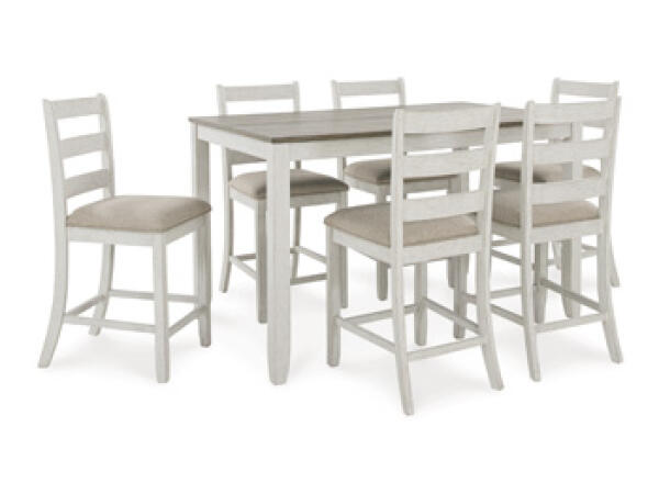Skempton Counter Height Dining Table and Bar Stools (Set of 7) Dining Tables Ashley Furniture
