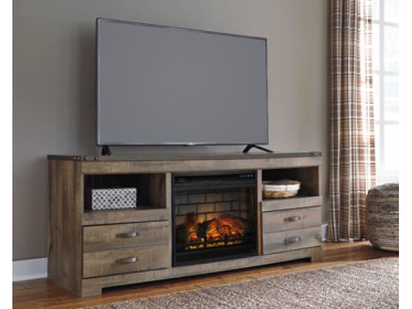 Trinell 63″ TV Stand with Electric Fireplace Fireplaces Ashley Furniture