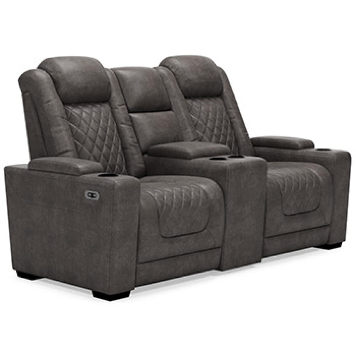 HyllMont Power Reclining Loveseat with Console Loveseats Ashley Furniture 17