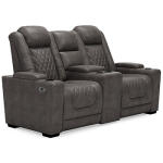 HyllMont Power Reclining Loveseat with Console Loveseats Ashley Furniture 33