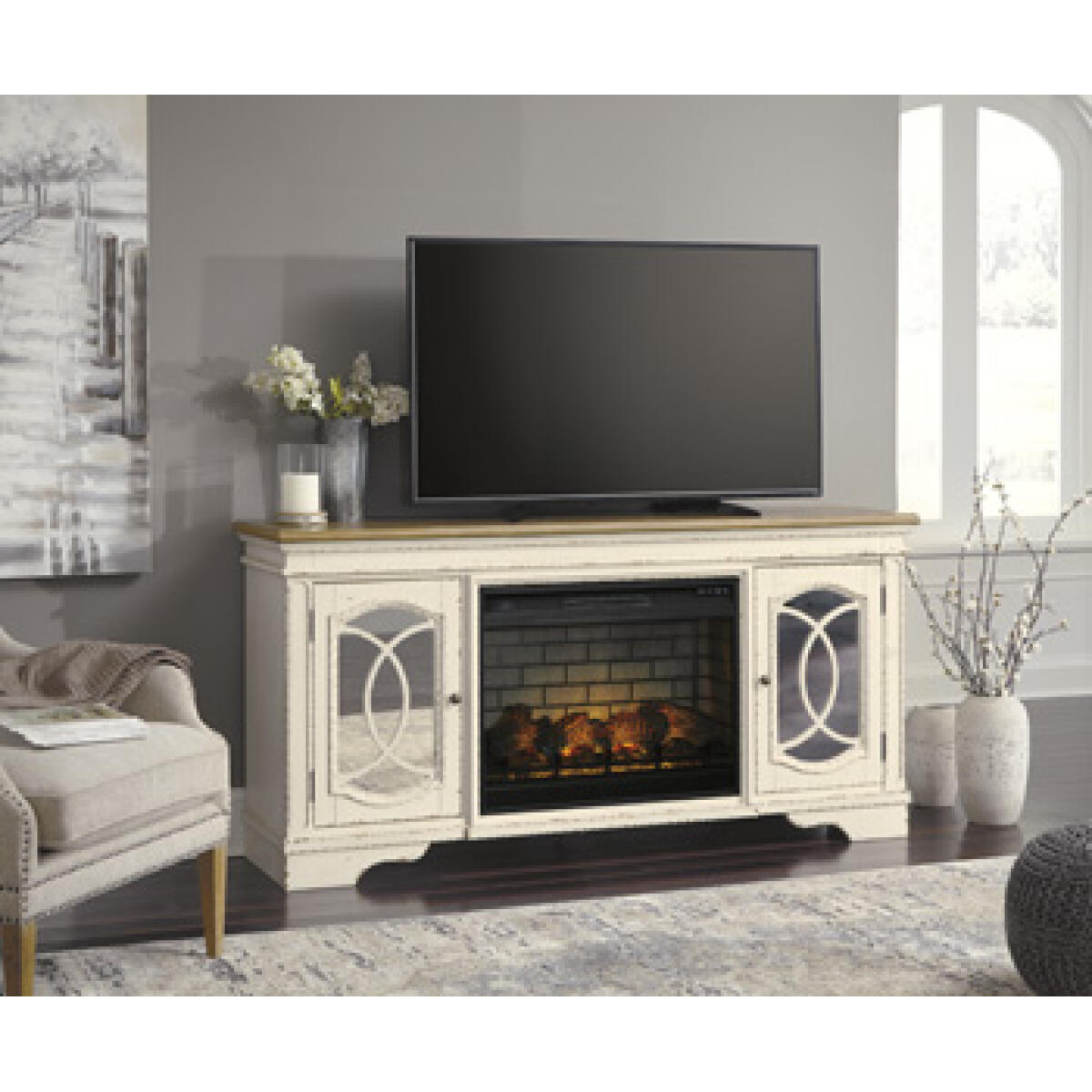 Realyn 74″ TV Stand with Electric Fireplace Fireplaces Ashley Furniture 6