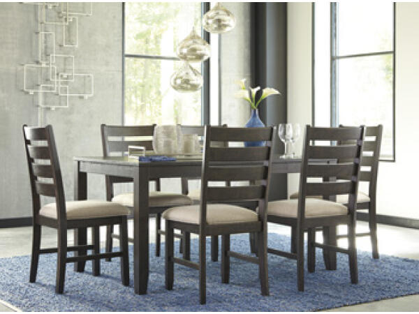 Coviar Dining Table and Chairs with Bench (Set of 6) Dining Tables Ashley Furniture 23