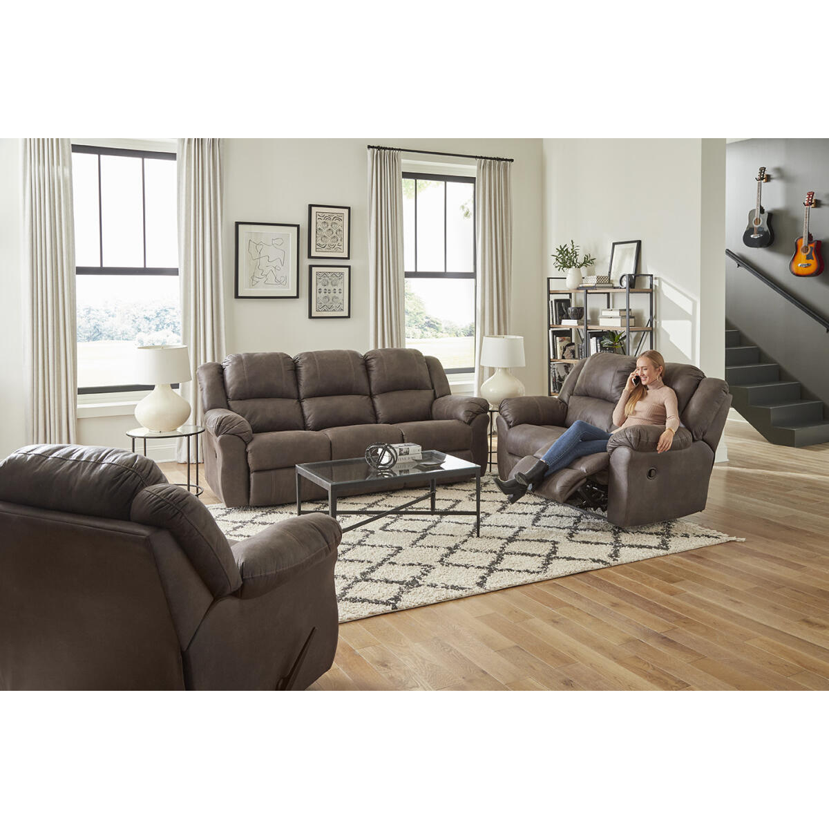 Double Reclining Loveseat 213-20-21 Loveseats HomeStretch 4