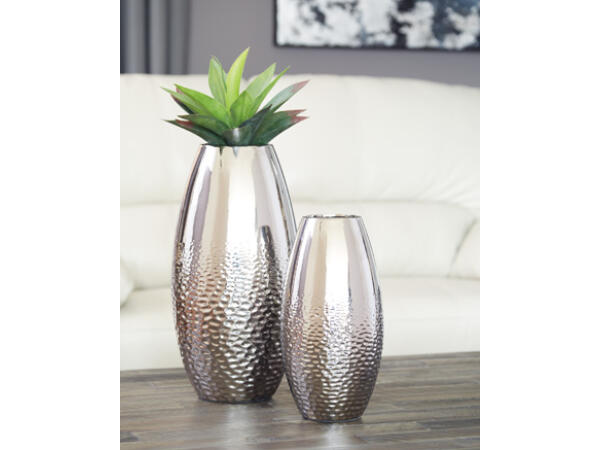 Dinesh Vase (Set of 2) Accents Ashley Furniture