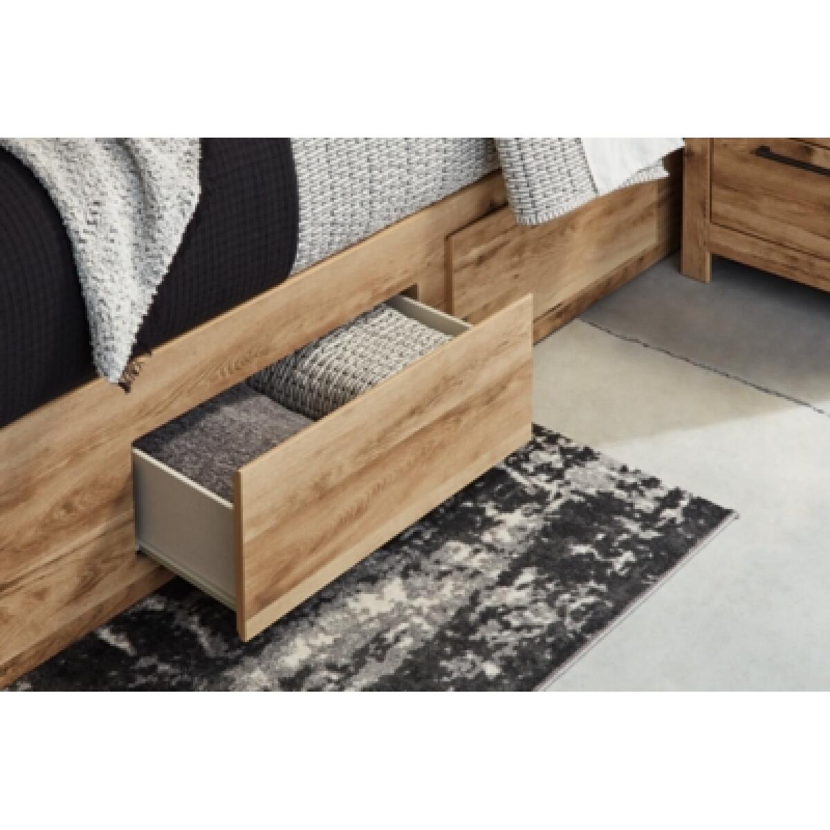 Hyanna Queen Panel Storage Bed with 2 Under Bed Storage Drawer Beds Ashley Furniture 15