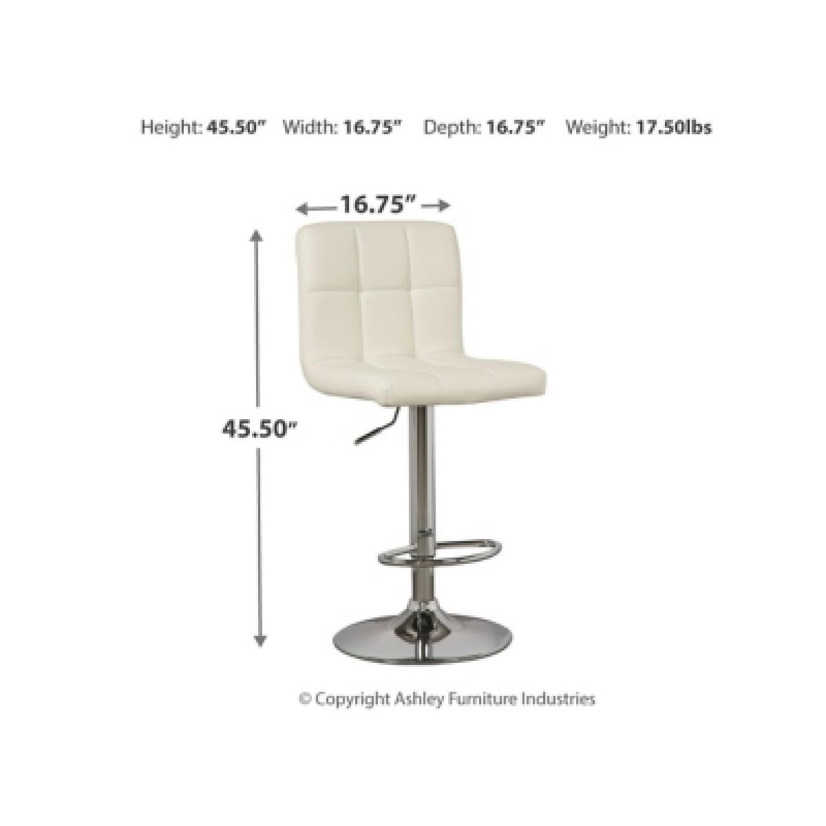 Bellatier Adjustable Height Bar Stool Barstools Ashley Furniture 11