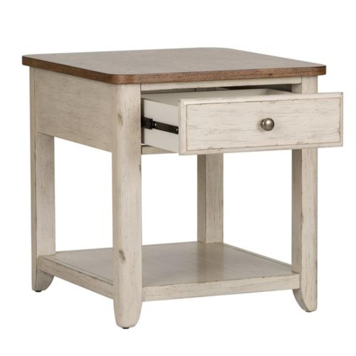 Farmhouse Reimagined End Table with Basket End tables Liberty Furniture 7