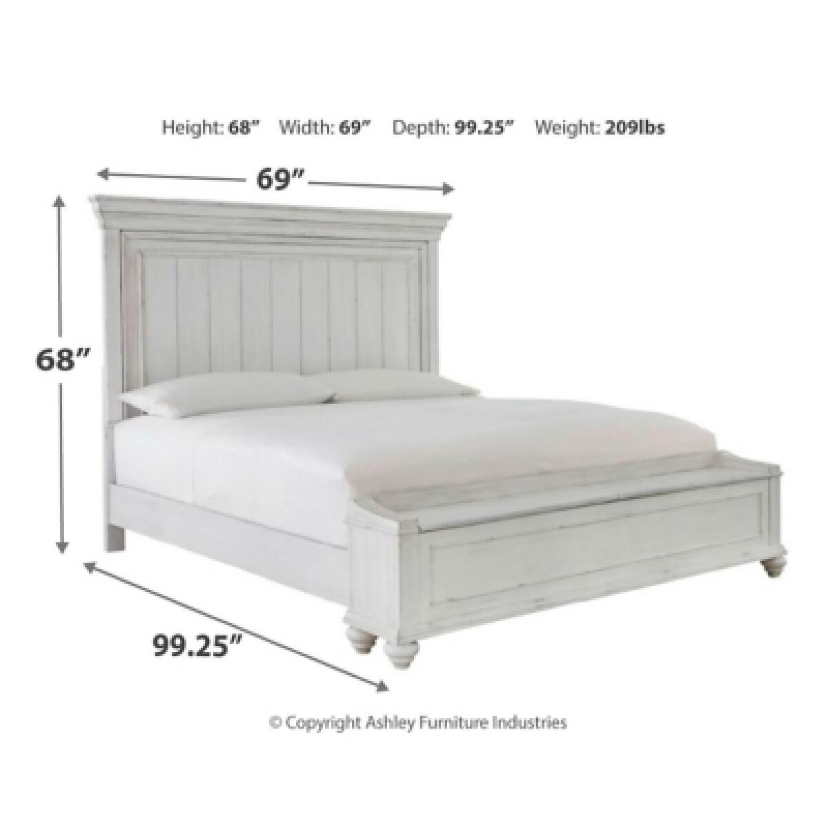 Kanwyn Queen Panel Bed with Storage Bench Beds Ashley Furniture 20