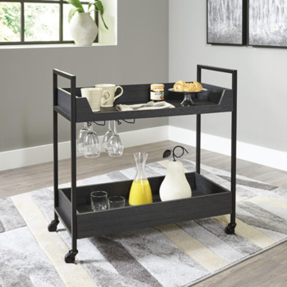 Yarlow Bar Cart Bar Furniture Ashley Furniture 7