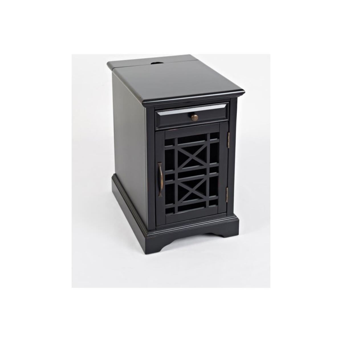 Craftsman Black Power Chairside Table End tables Customizable 6