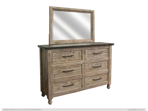 Natural Stone Sand Drift/Deep Brown Dresser Dressers International Furniture Direct