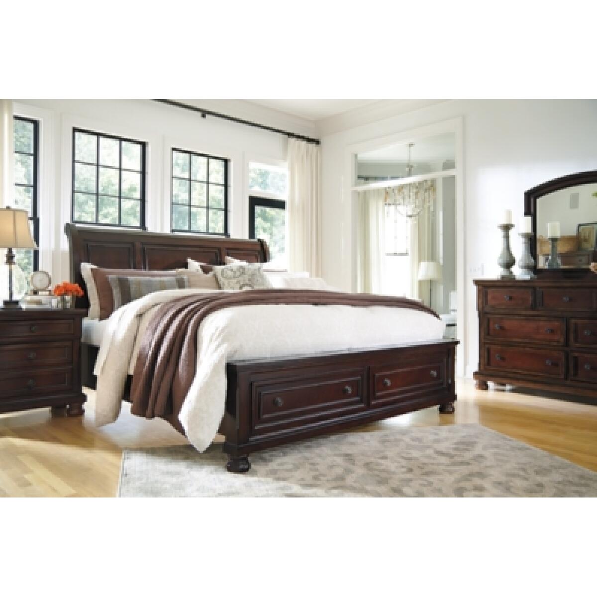 Porter Queen Sleigh Storage Bed Beds Ashley Furniture 15