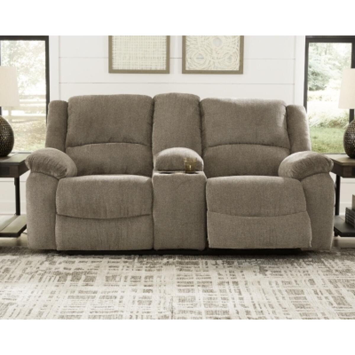 Draycoll Reclining Loveseat with Console Loveseats Ashley Furniture 14