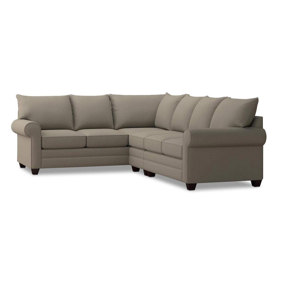 Everyday Value Alexander Roll Arm Large L Sectional Sectionals Bassett Furniture 3