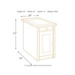 Tyler Creek Chairside End Table with USB Ports & Outlets Chairside Tables Ashley Furniture 33