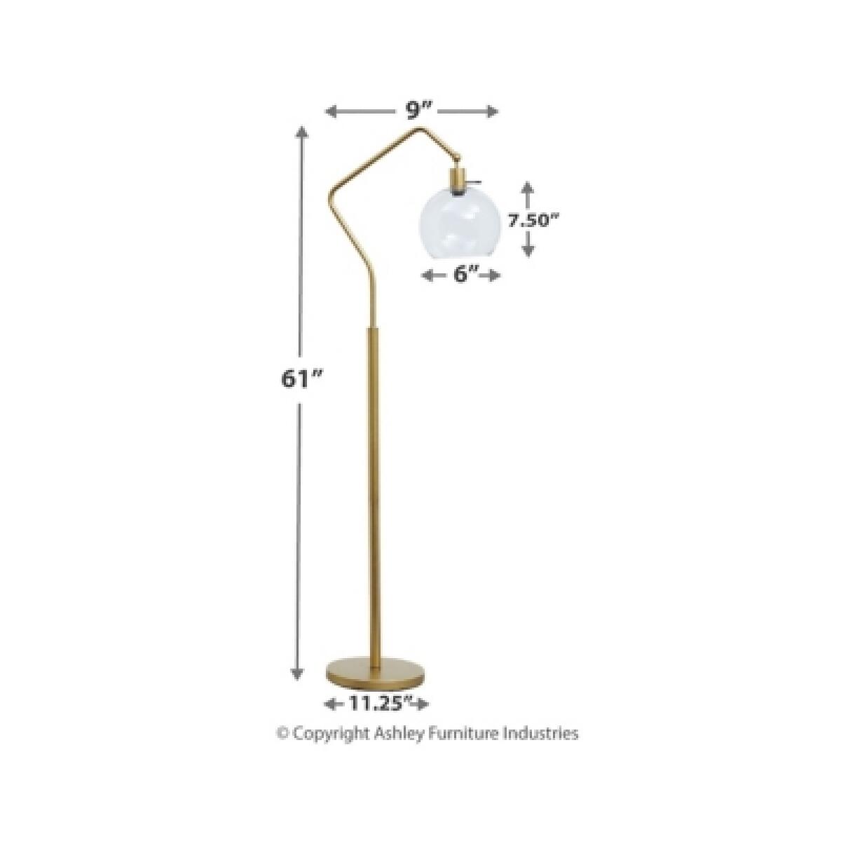 Marilee Floor Lamp Lighting Ashley Furniture 9