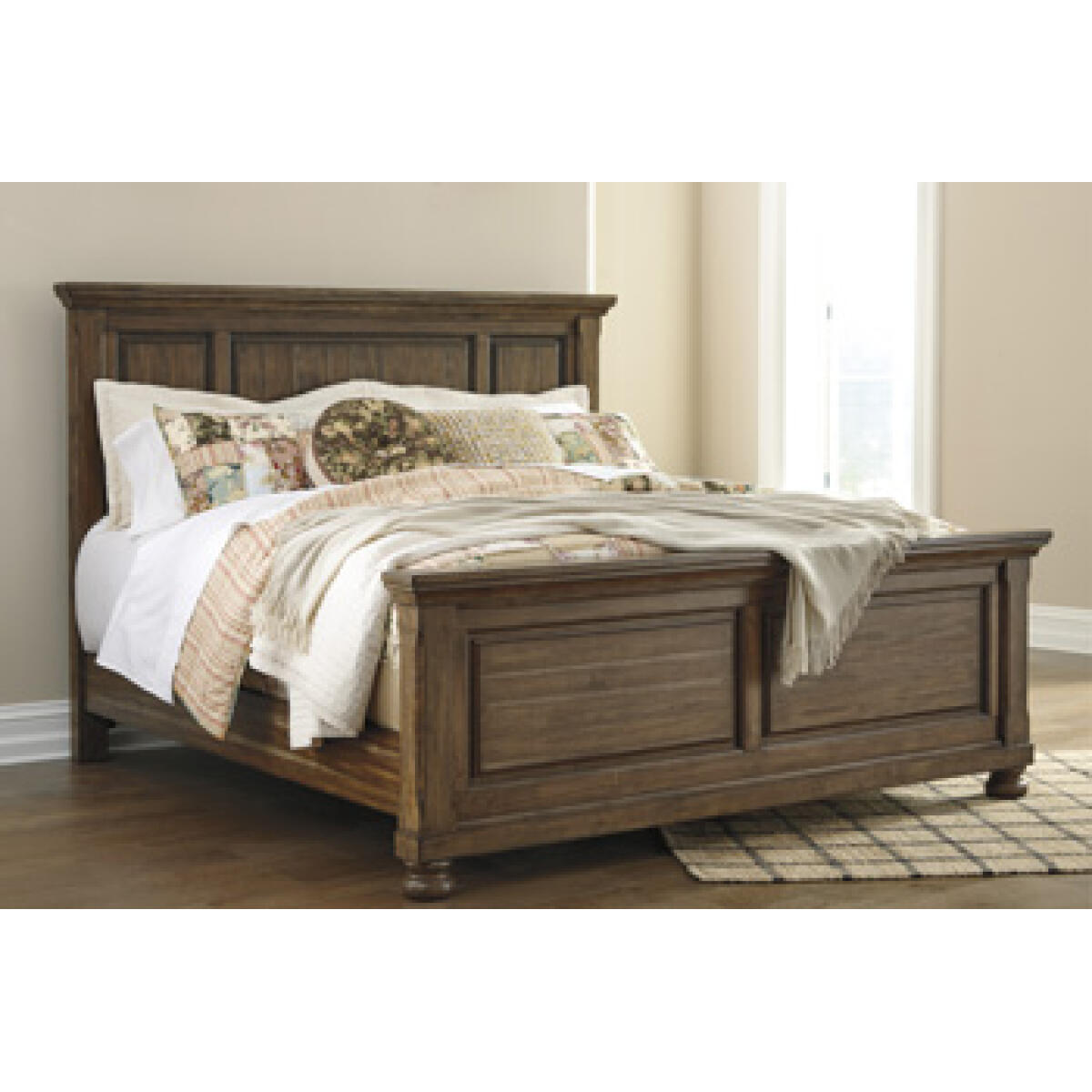 Flynnter California King Panel Bed Beds Ashley Furniture 7
