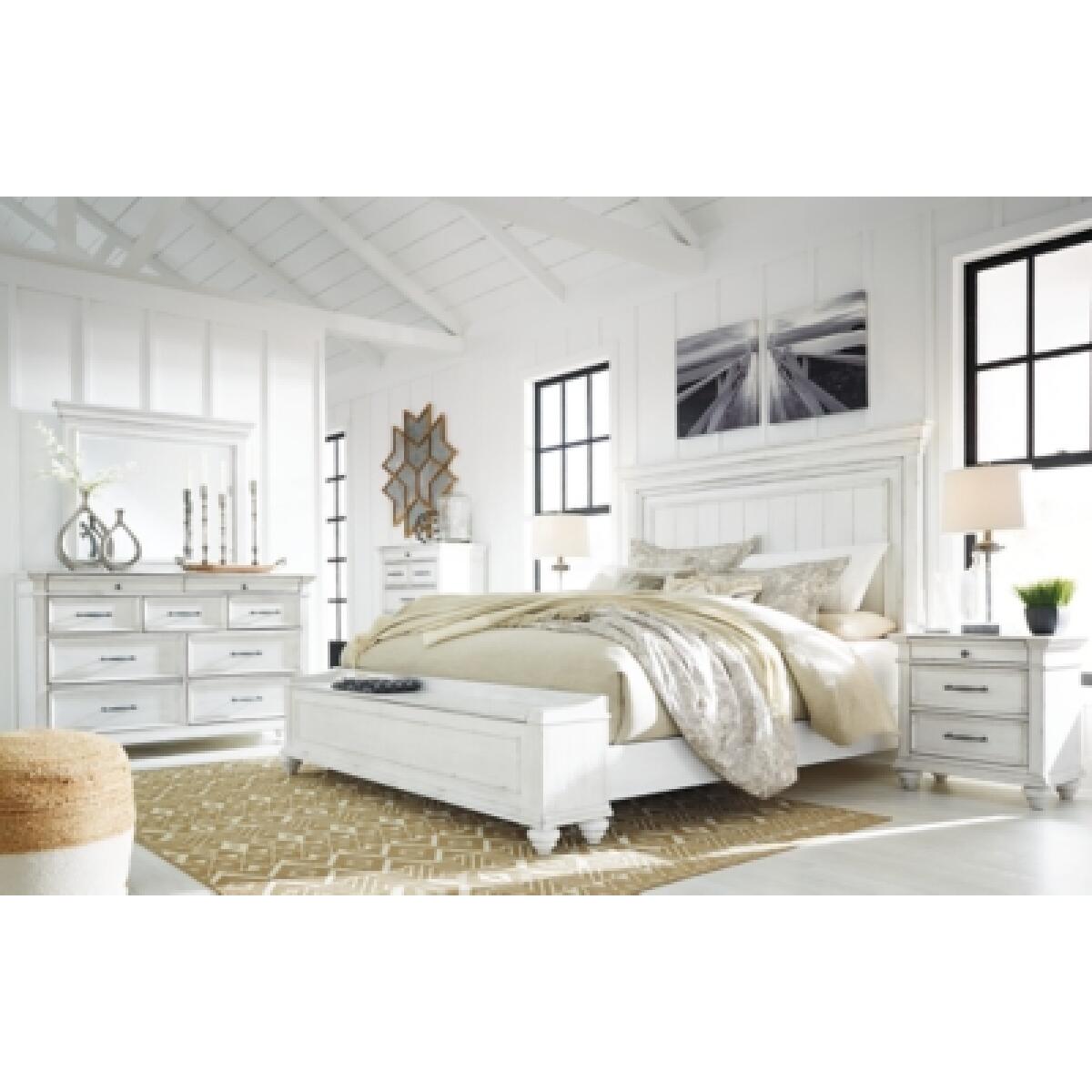 Kanwyn Queen Panel Bed with Storage Bench Beds Ashley Furniture 24