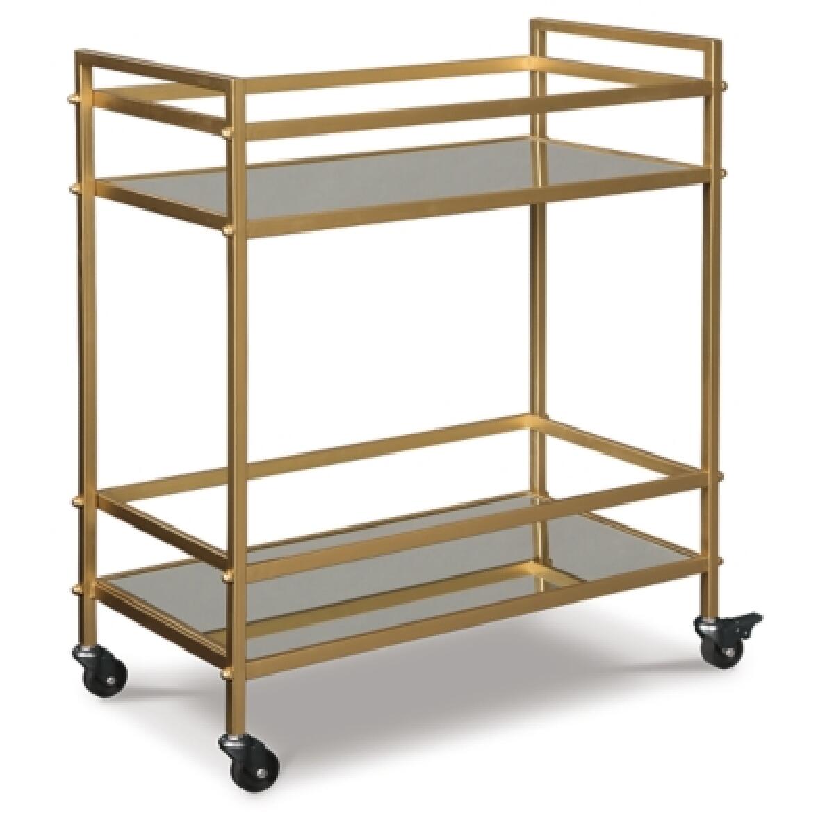 Kailman Bar Cart Bar Furniture Ashley Furniture 7