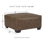 Abalone Oversized Accent Ottoman Ottomans & Poufs Ashley Furniture 21