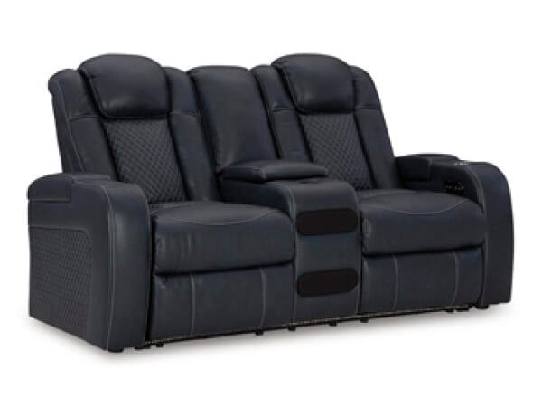 Fyne-Dyme Power Reclining Loveseat with Console Loveseats Ashley Furniture