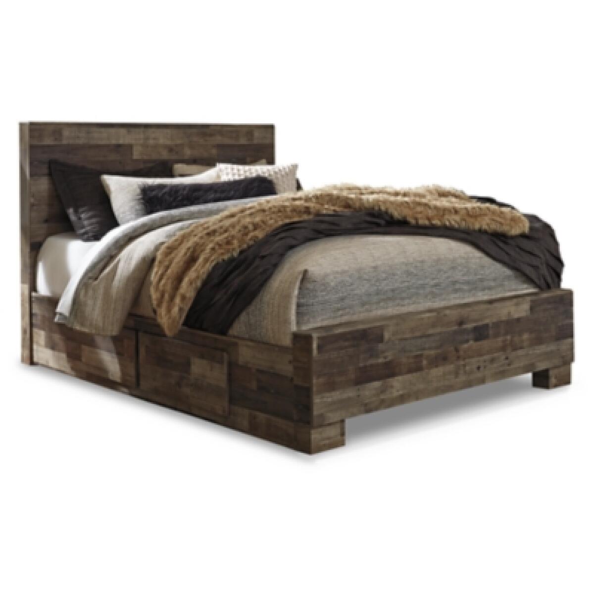 Derekson Queen Panel Bed with 2 Storage Drawers Beds Ashley Furniture 5