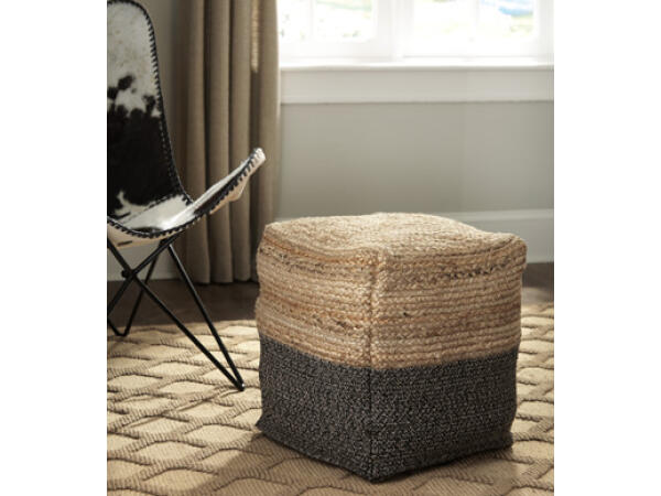 Chevron Pouf Ottomans & Poufs Ashley Furniture 25