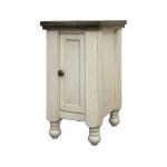 Stone 1 Door Chairside Table IFD4691CST