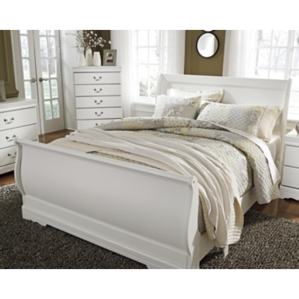 Anarasia Queen Sleigh Bed Beds Ashley Furniture 9