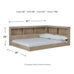 Oliah Full Bookcase Storage Bed - Image 5
