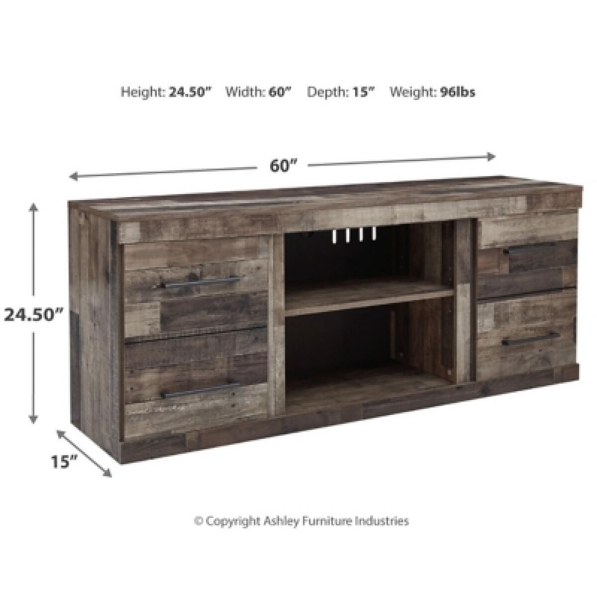 Derekson 60″ TV Stand Entertainment Stands Ashley Furniture 12