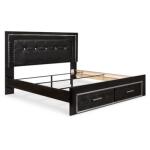 Kaydell King Upholstered Panel Bed with Storage - Image 4