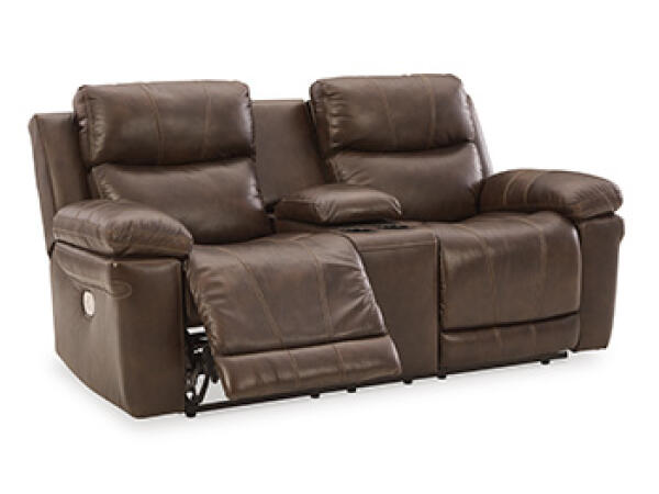 Edmar Power Reclining Loveseat with Console Loveseats Ashley Furniture