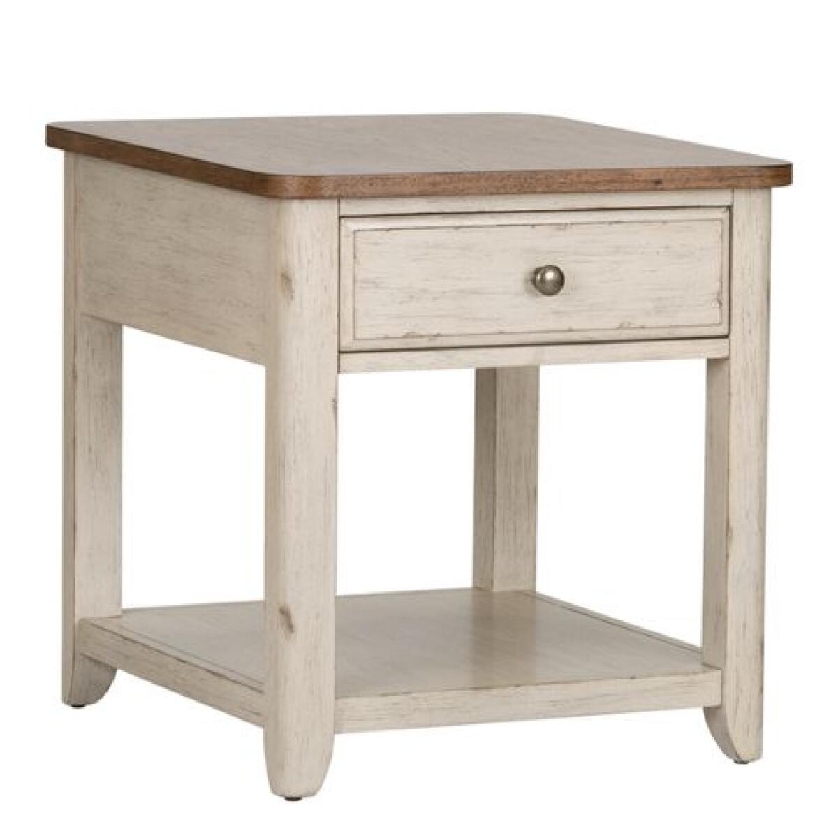 Farmhouse Reimagined End Table with Basket End tables Liberty Furniture 5