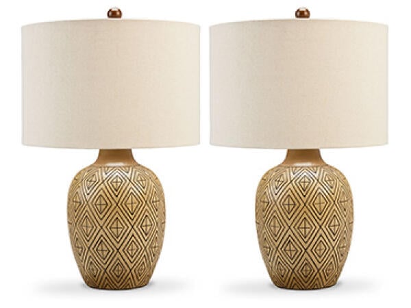Jairgan Table Lamp (Set of 2) Lighting Ashley Furniture