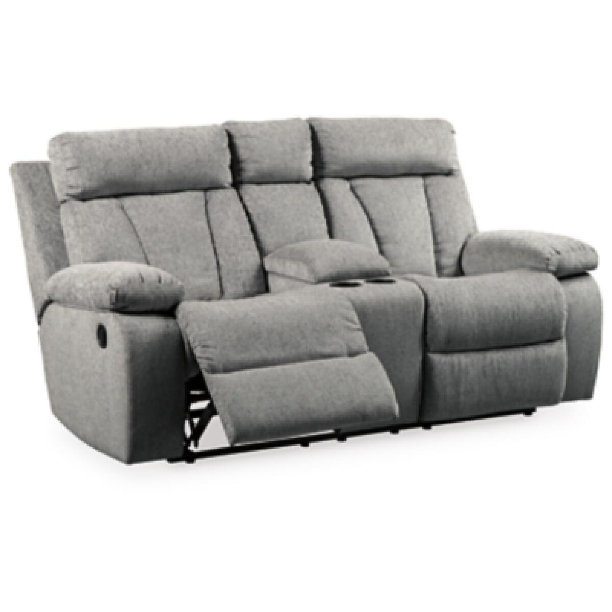 Mitchiner Reclining Loveseat with Console Loveseats Ashley Furniture 17