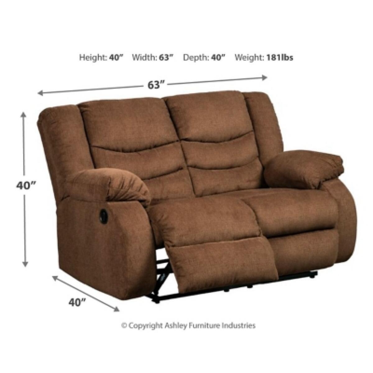 Tulen Reclining Loveseat Loveseats Ashley Furniture 12