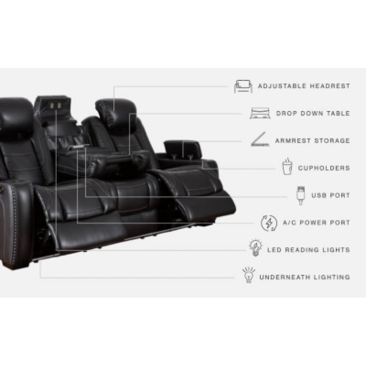 Party Time Power Reclining Sofa Sofas Ashley Furniture 17
