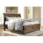 Flynnter King Sleigh Bed with 2 Storage Drawers Beds Ashley Furniture 23