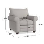 Alexander Roll Arm Chair Chairs Bassett Furniture 9