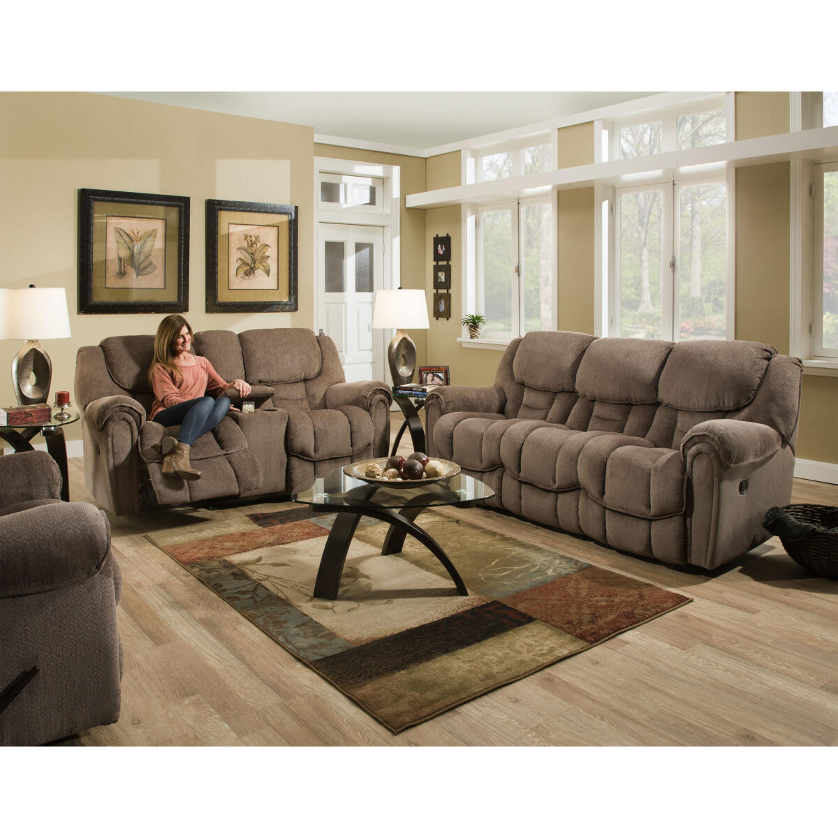 Double Reclining Sofa 122-30-17 Sofas HomeStretch 4